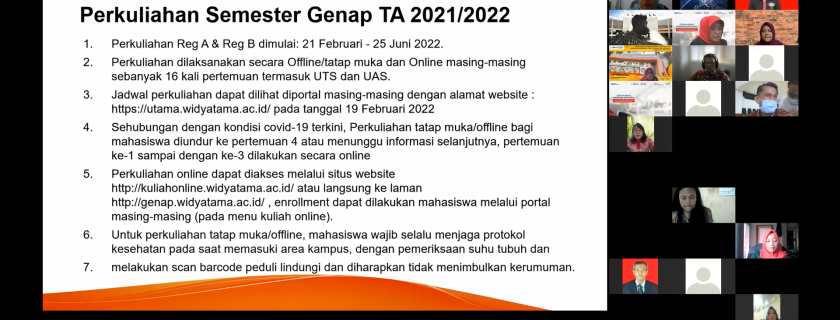 Rapat Pleno FEB Prodi Manajemen S1 dan D3 Semester Genap TA 2021/2022